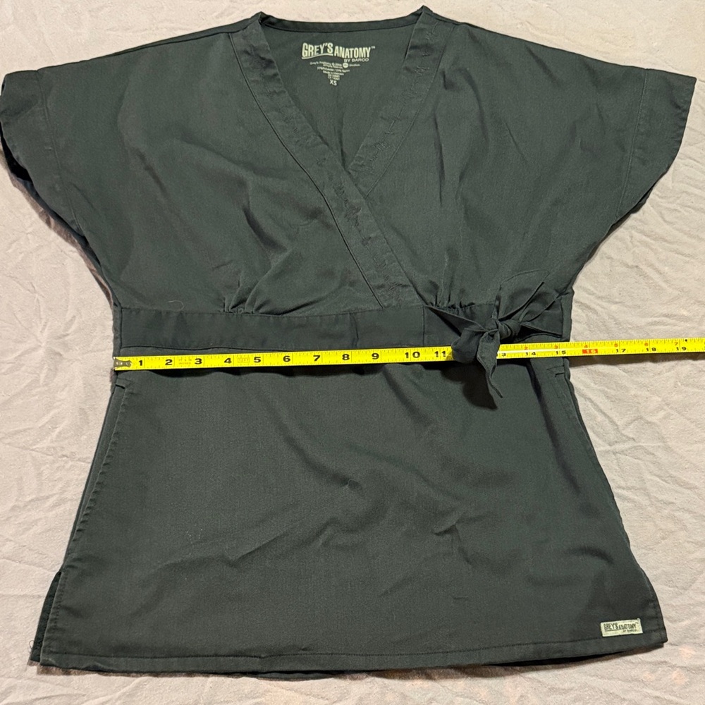 Grey's Anatomy Black Wrap Blouse